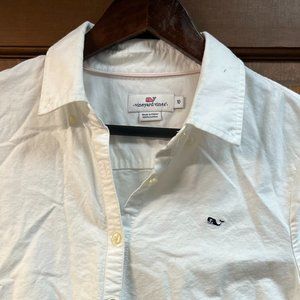 Women's Vineyard Vines White Button Down Cotton Shirt